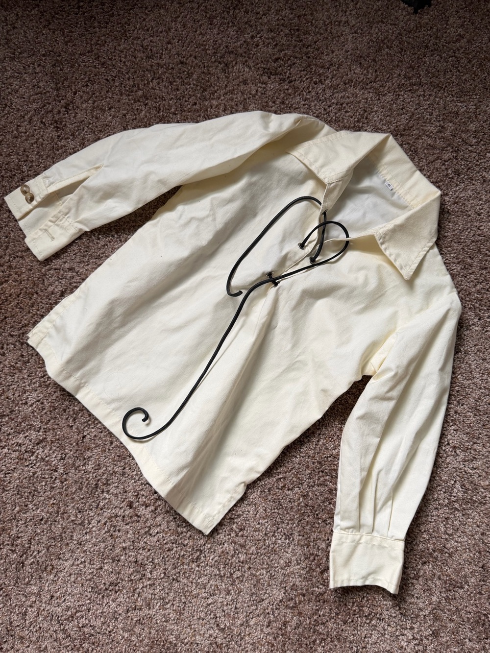 Cream Button-Down Shirt